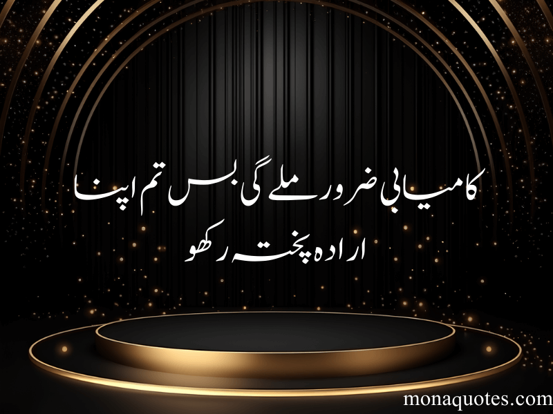 Motivational quotes in urdu for success