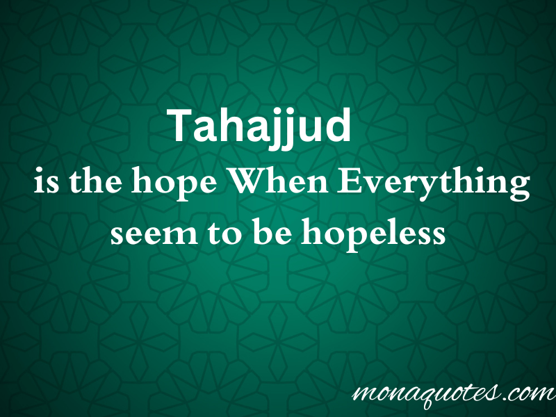 Tahajjud quotes in English