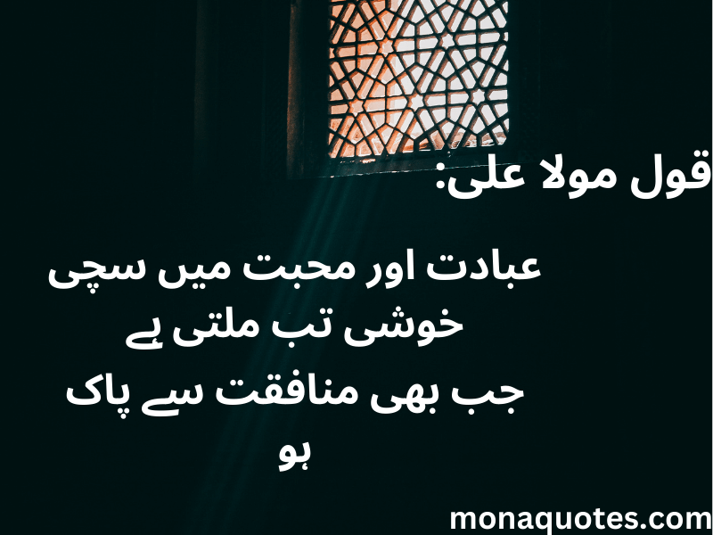 Mola Ali quotes in Urdu