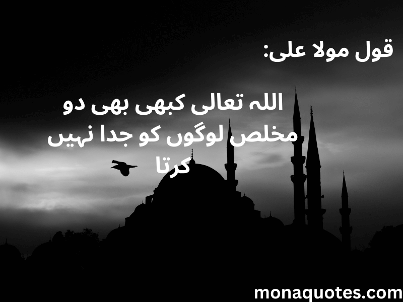 Mola Ali quotes in Urdu