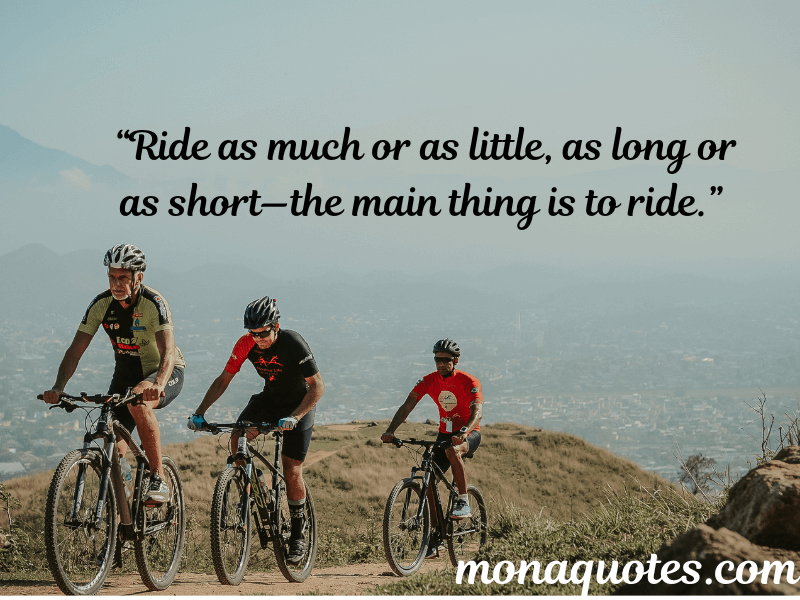  Bike Ride Quotes in English