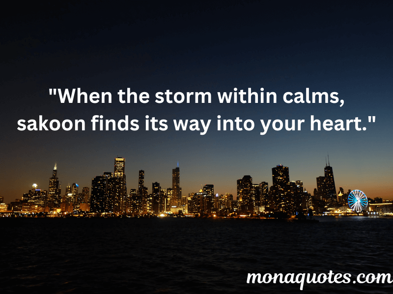 Sakoon Quotes in English 